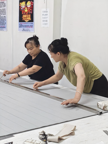 特大型尺寸异性风管制作实景